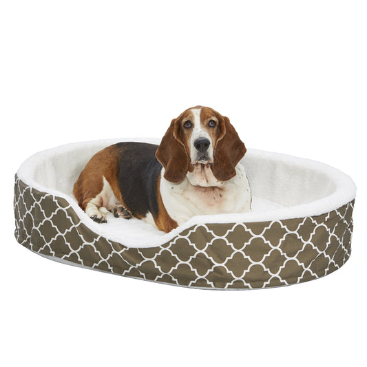 Midwest Homes for Pets Quitetime Teflon Nesting Dog/Cat Pet Bed, Brown, 48 In